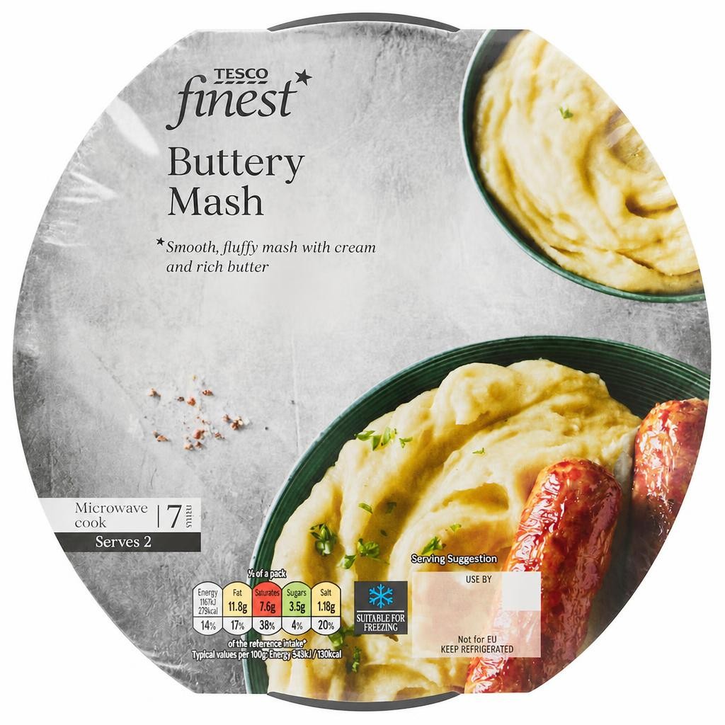 Tesco Finest Creamy Buttery Mash 450G