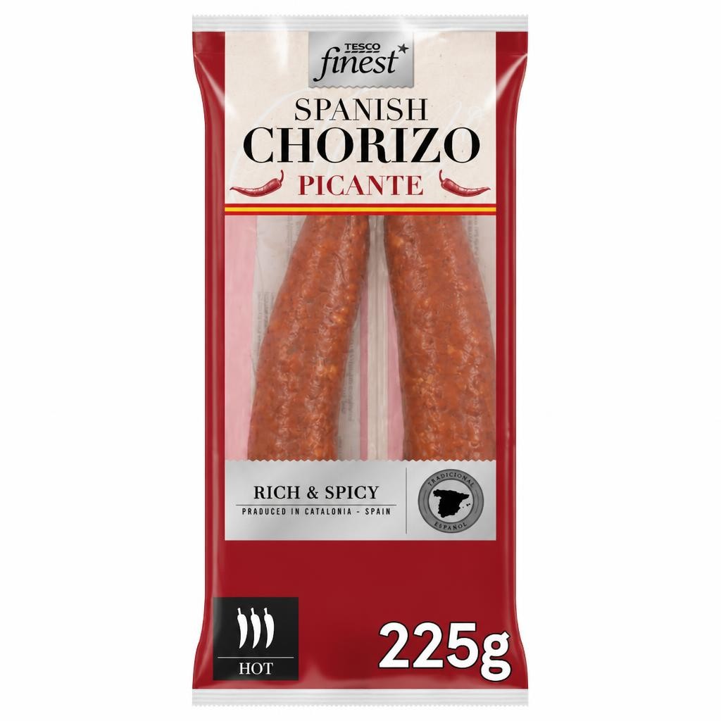 Tesco Finest Spanish Spicy Chorizo Ring 225G