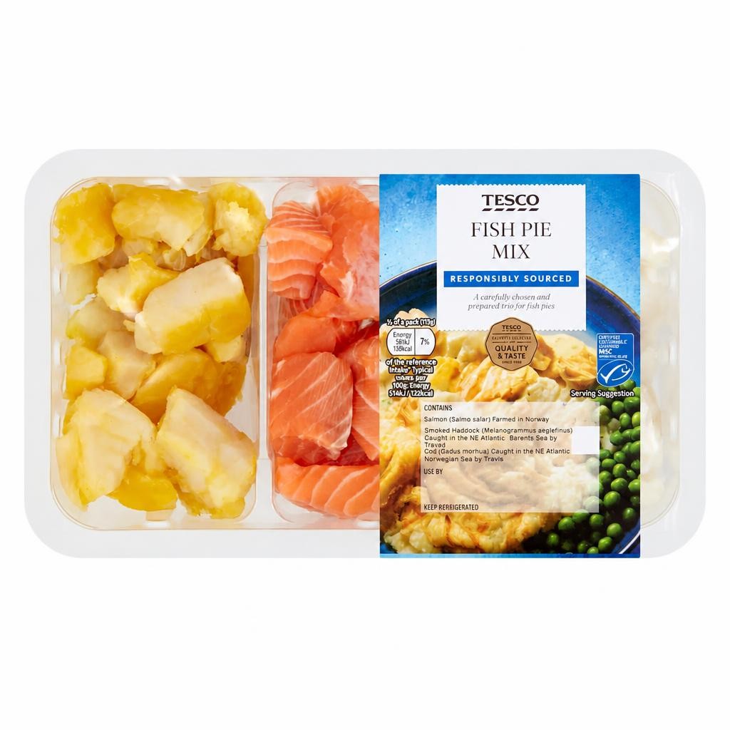 Tesco Fish Pie Mix 340G