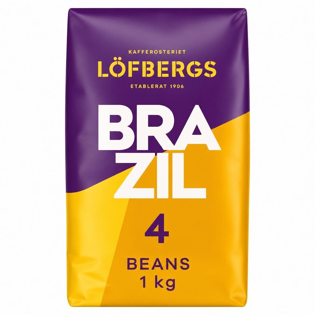 Lofbergs Brazil Single Origin Whole Coffee Beans 1kg