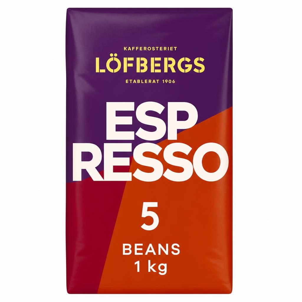 Lofbergs Espresso Whole Coffee Beans 1kg