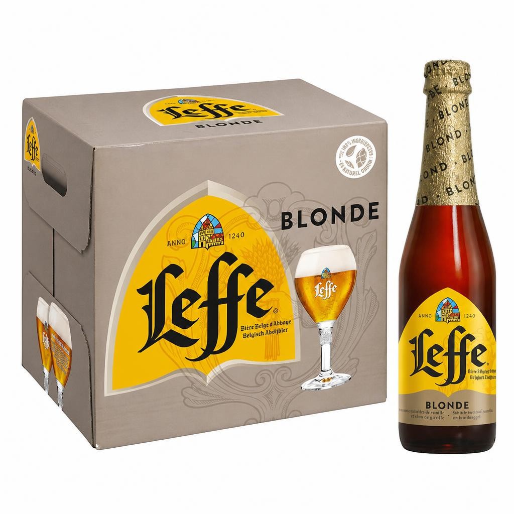 Leffe Blonde Beer 12 X 330 Ml