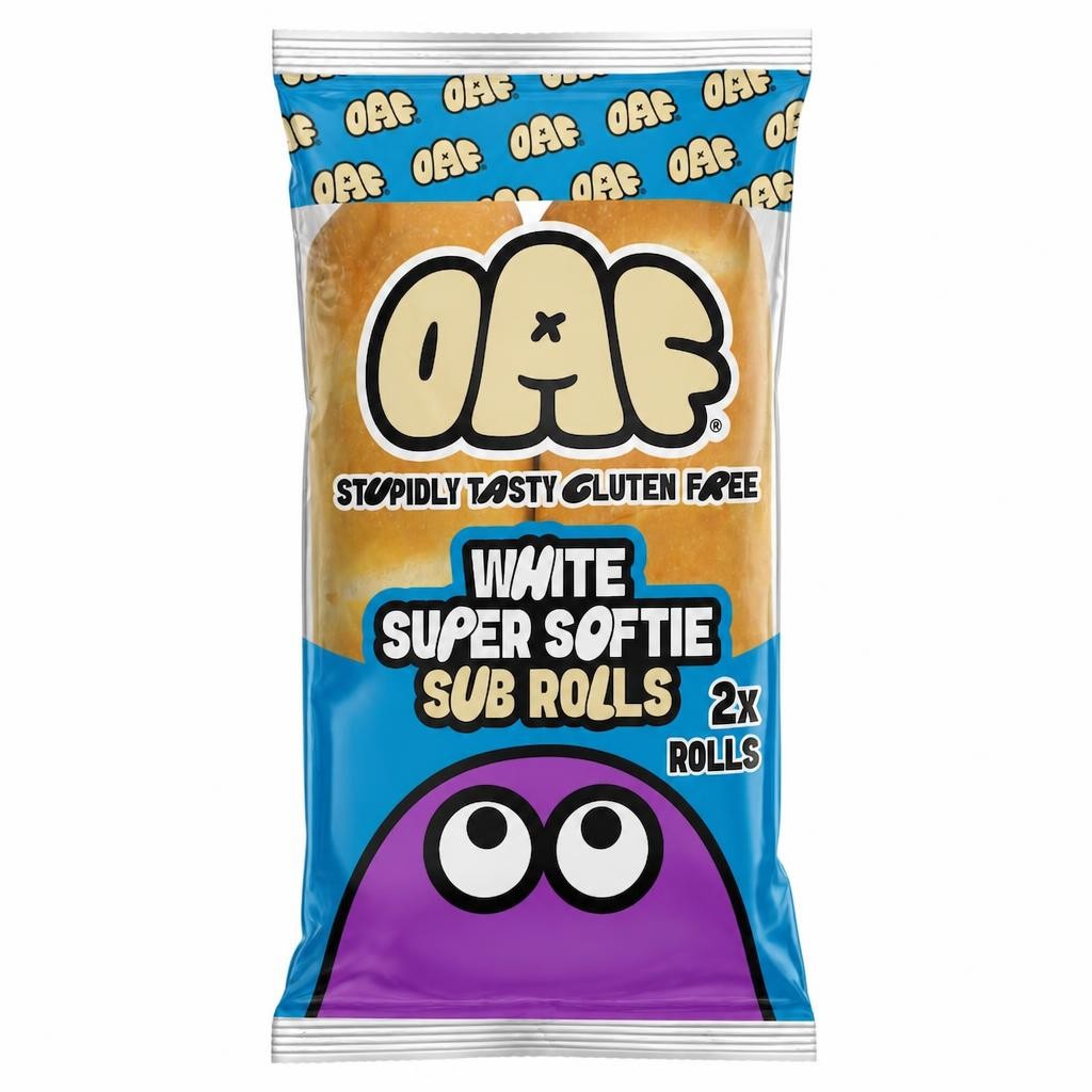 JUVELA OAF Gluten Free White Super Softie 2 Sub Rolls