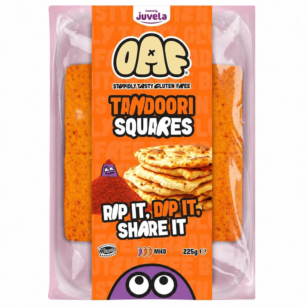 Juvela OAF Gluten Free Tandoori Squares 225g