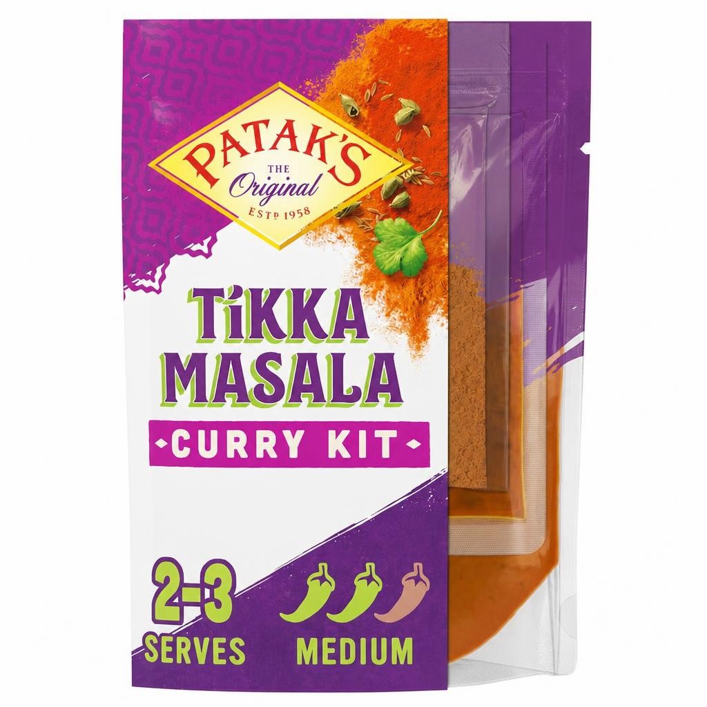 Patak's Tikka Masala Indian Curry Sauce Meal Kit 270g