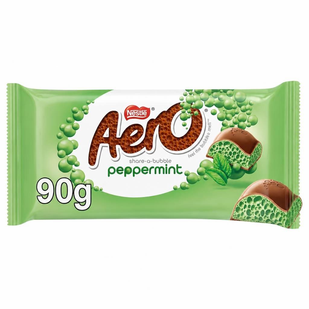 Aero Peppermint Mint Chocolate Sharing Bar 90g
