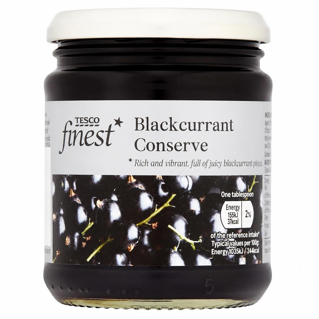 Tesco Finest Blackcurrant Conserve 340G