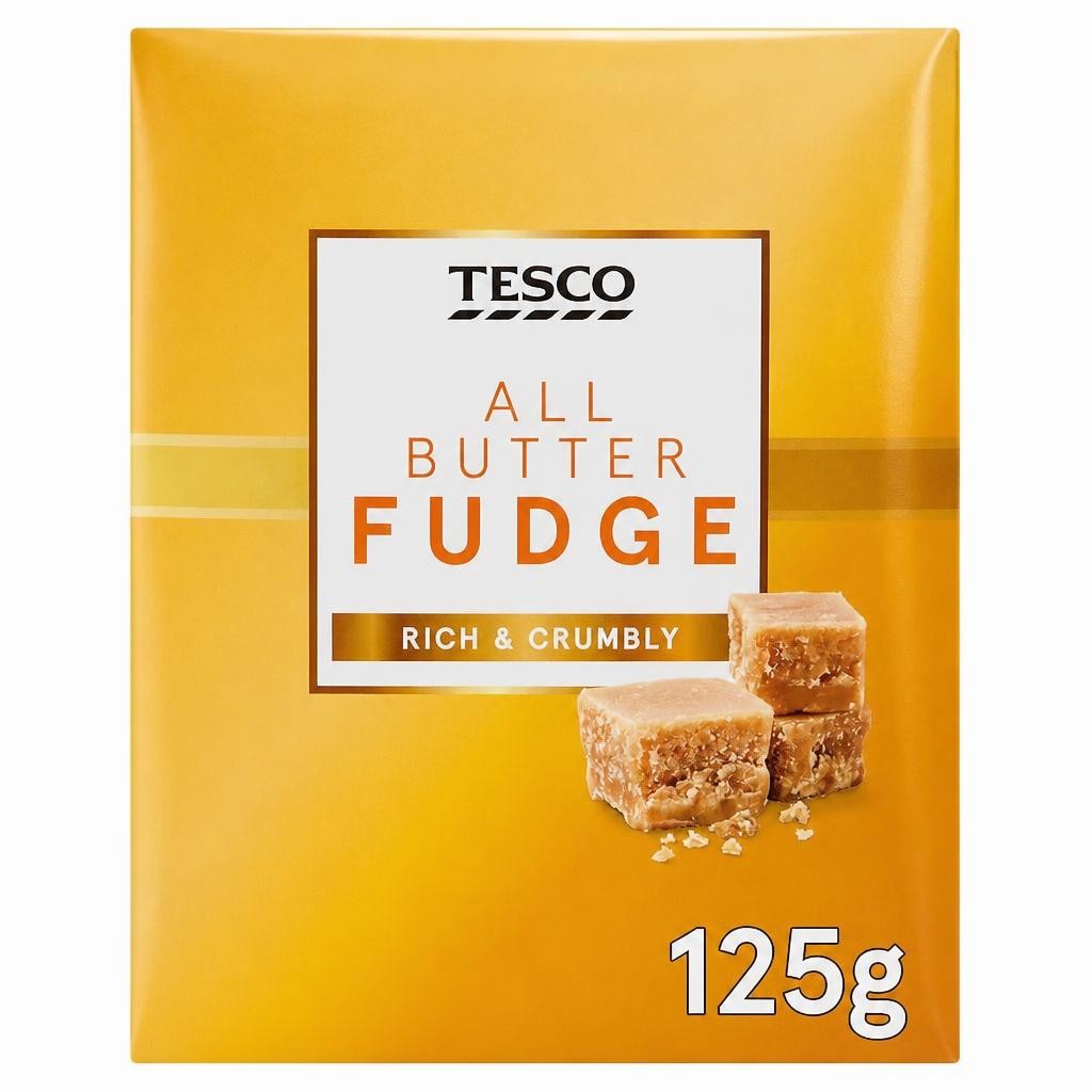 Tesco All Butter Fudge 125G
