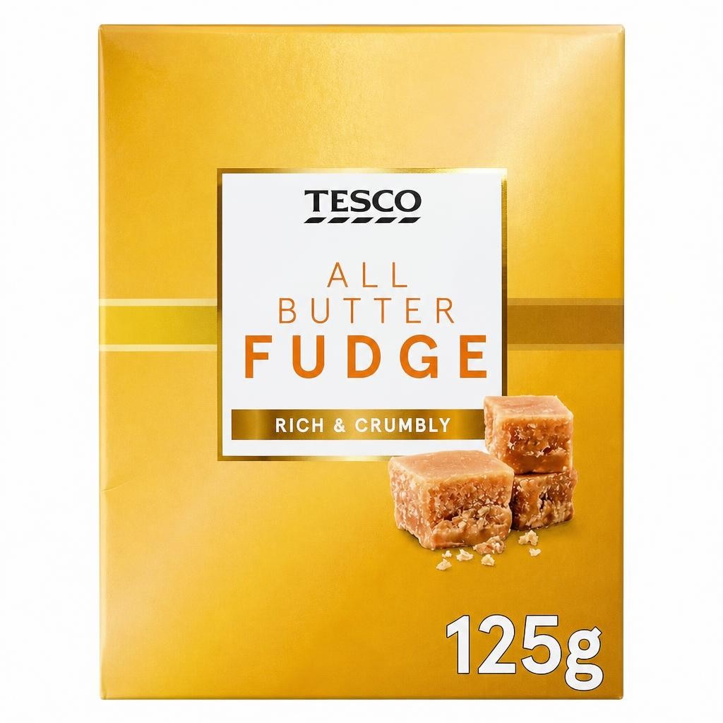 Tesco All Butter Fudge 125G