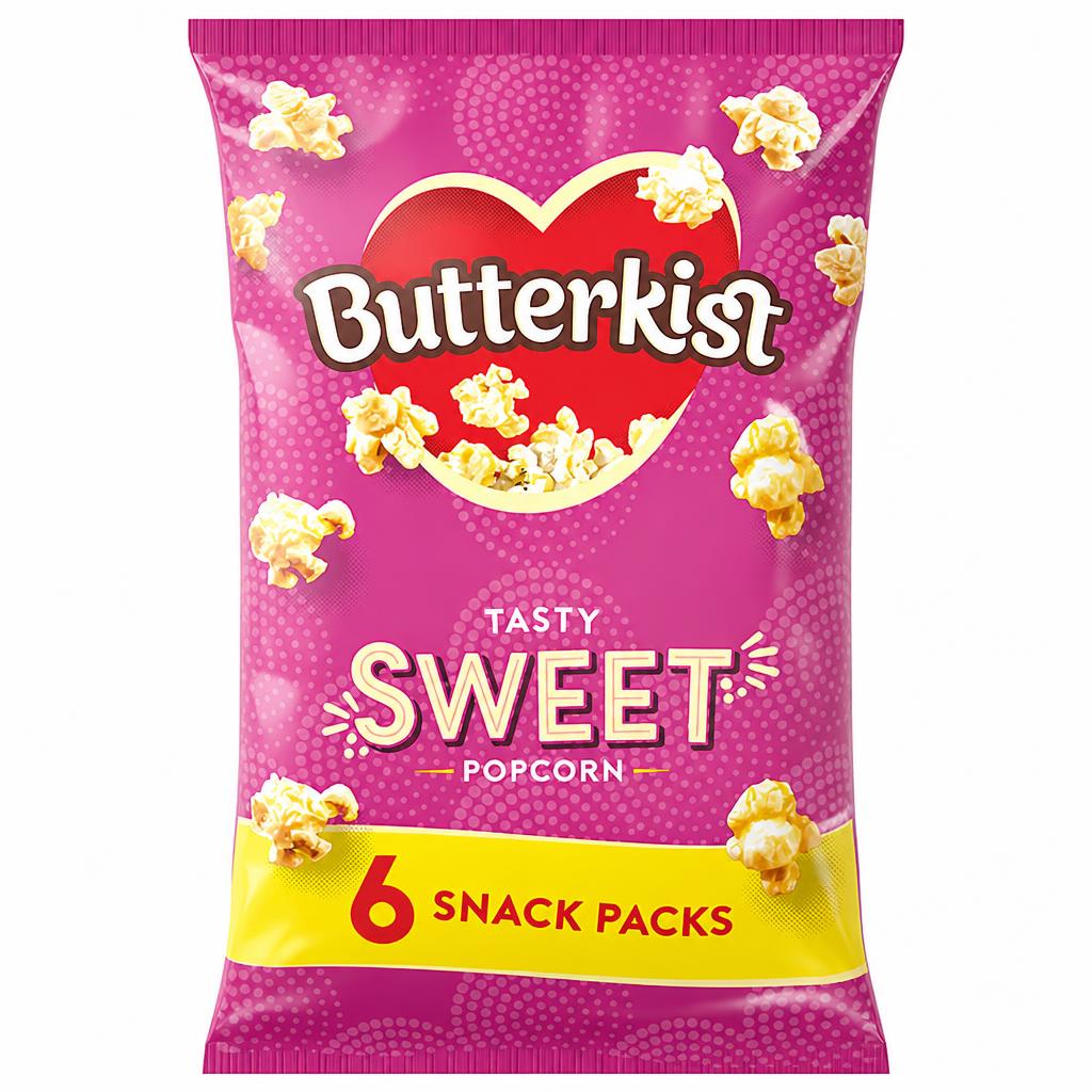 Butterkist Cinema Sweet Popcorn 6X12g