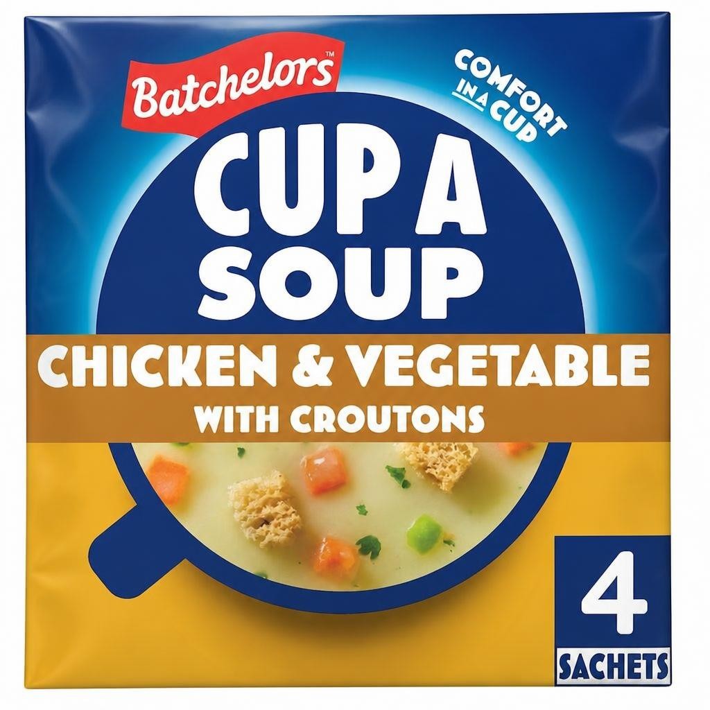 Batchelors Cup A Soup Chicken & Vegetable Croutons 4 Pack 110G