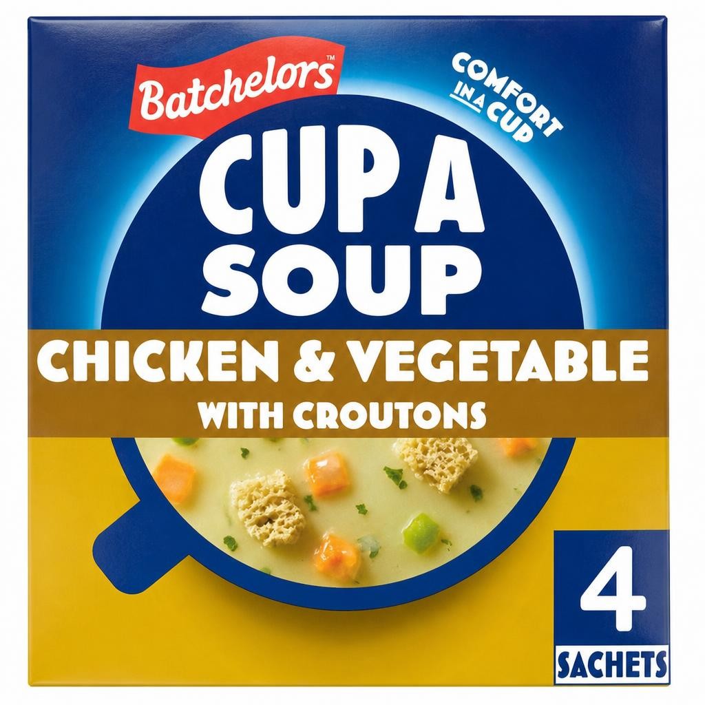 Batchelors Cup A Soup Chicken & Vegetable Croutons 4 Pack 110G