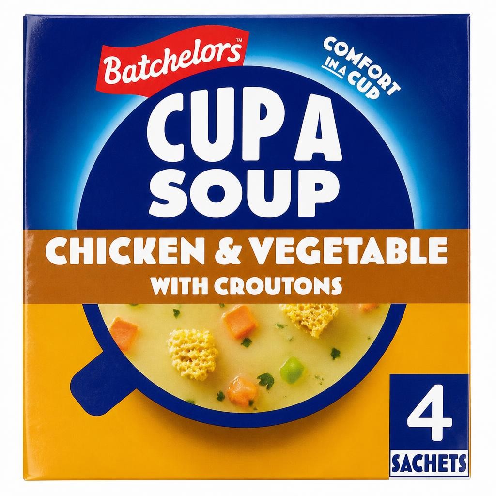 Batchelors Cup A Soup Chicken & Vegetable Croutons 4 Pack 110G
