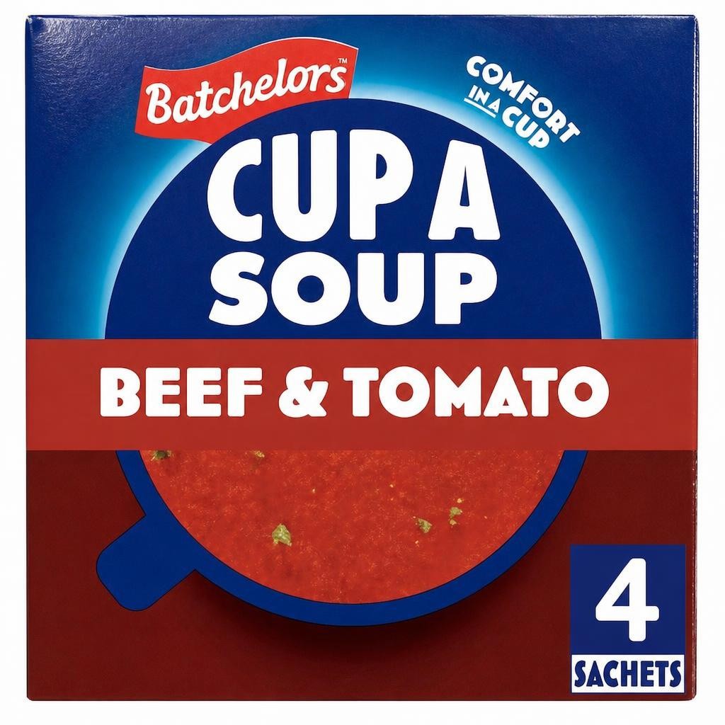 Batchelors Cup A Soup Beef & Tomato 4 Pack 88G