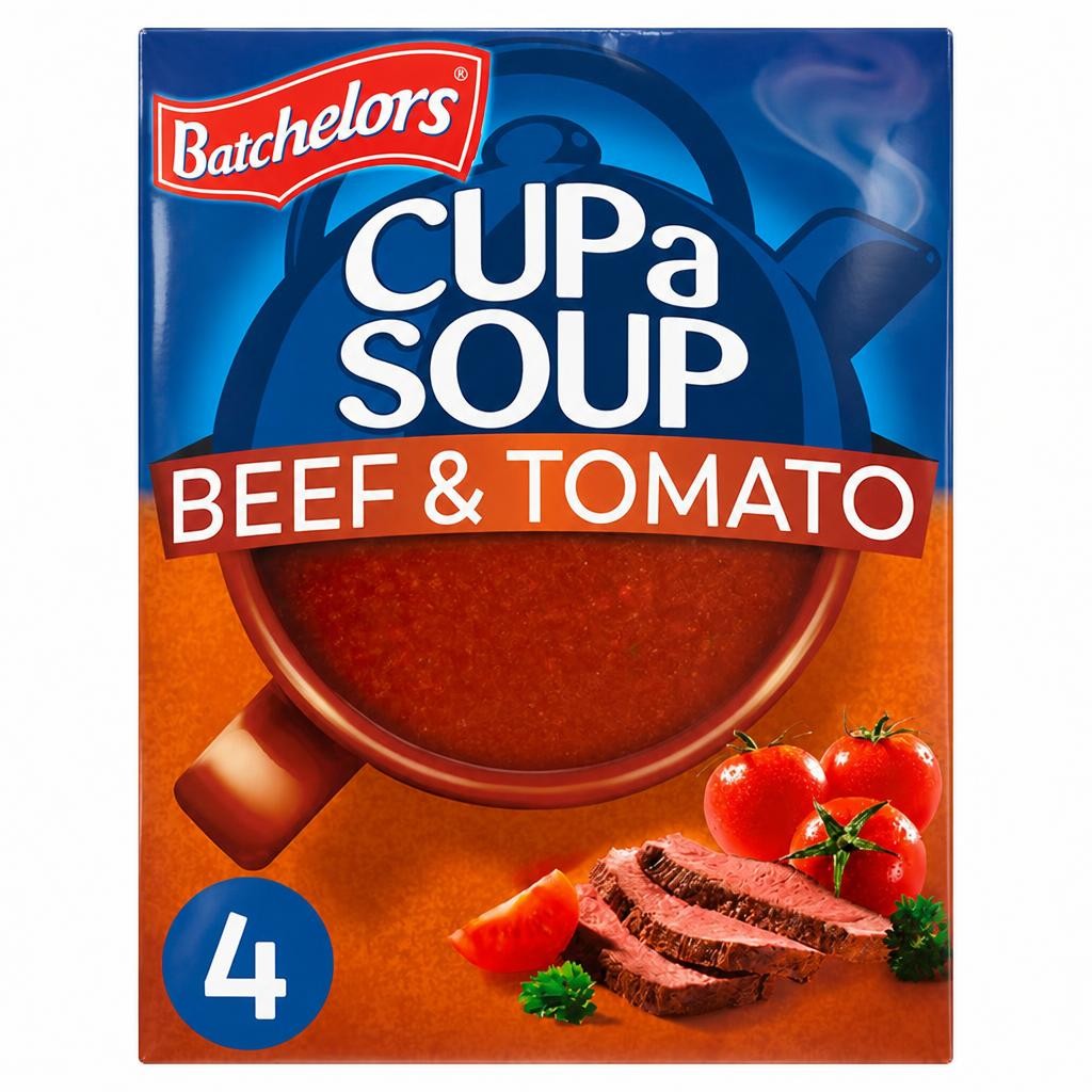 Batchelors Cup A Soup Beef & Tomato 4 Pack 88G