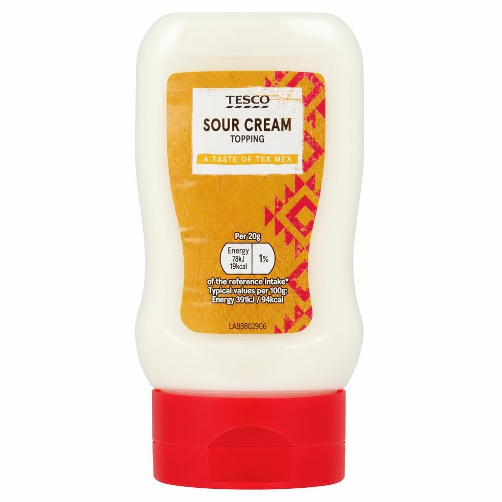 Tesco Sour Cream Topping 280G