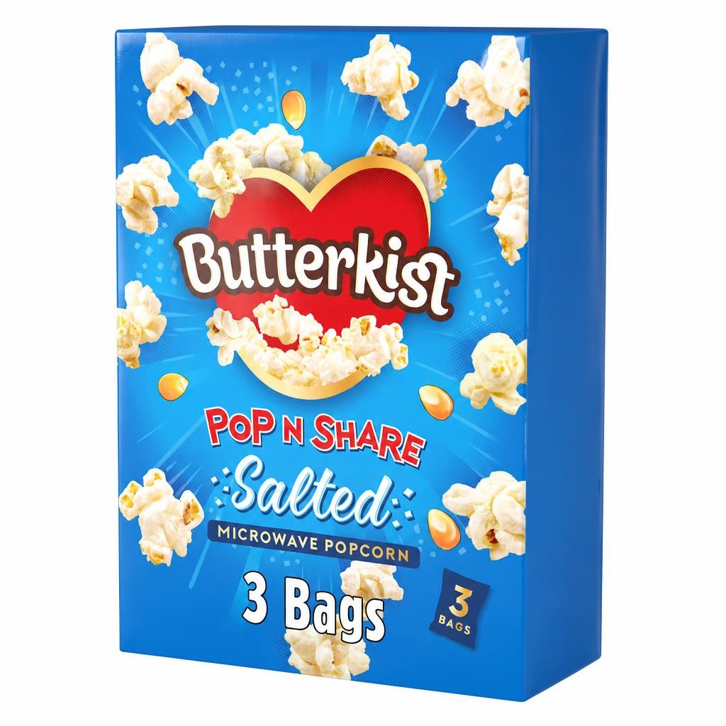 Butterkist Microwave Salted Popcorn 3X60g