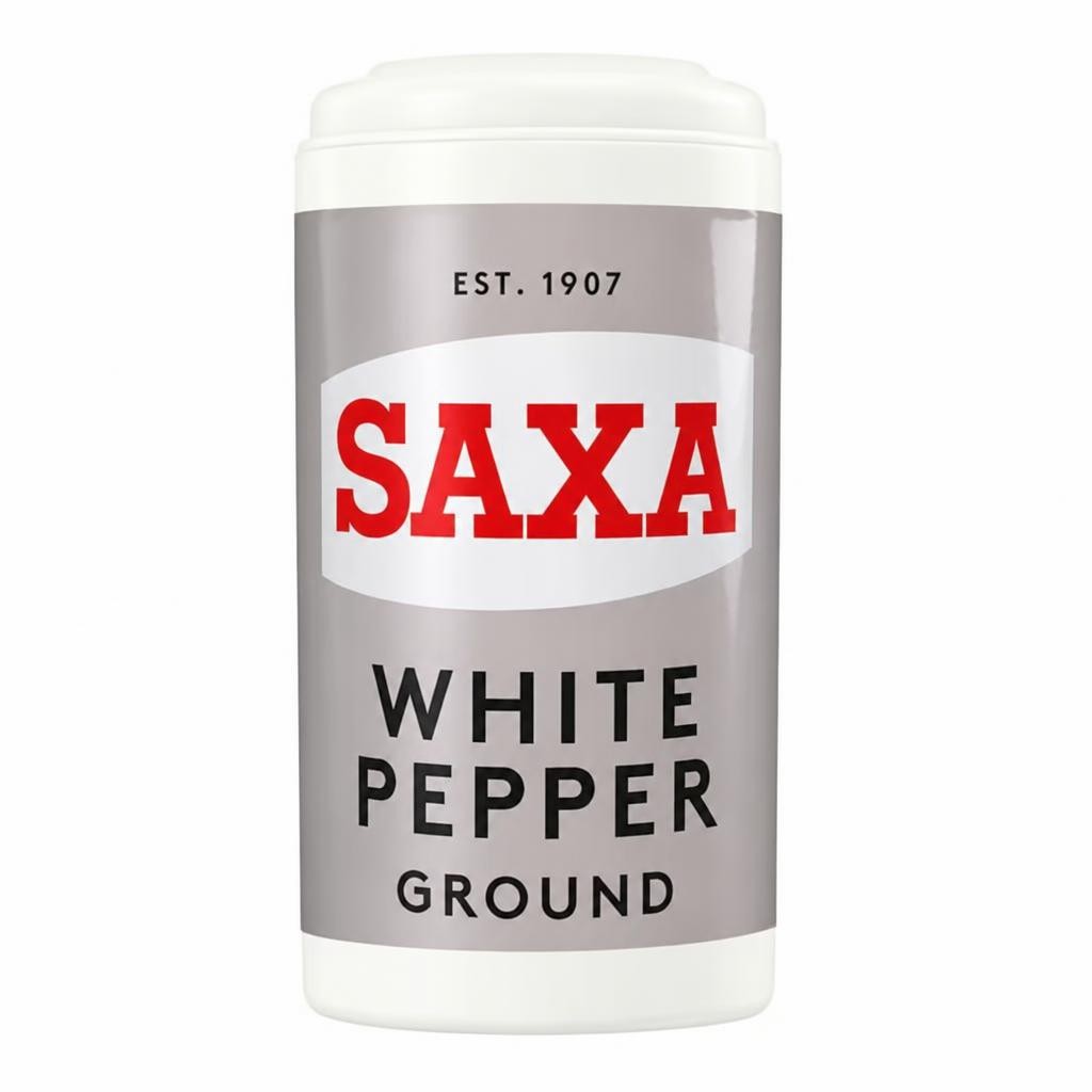 Saxa White Pepper 25G