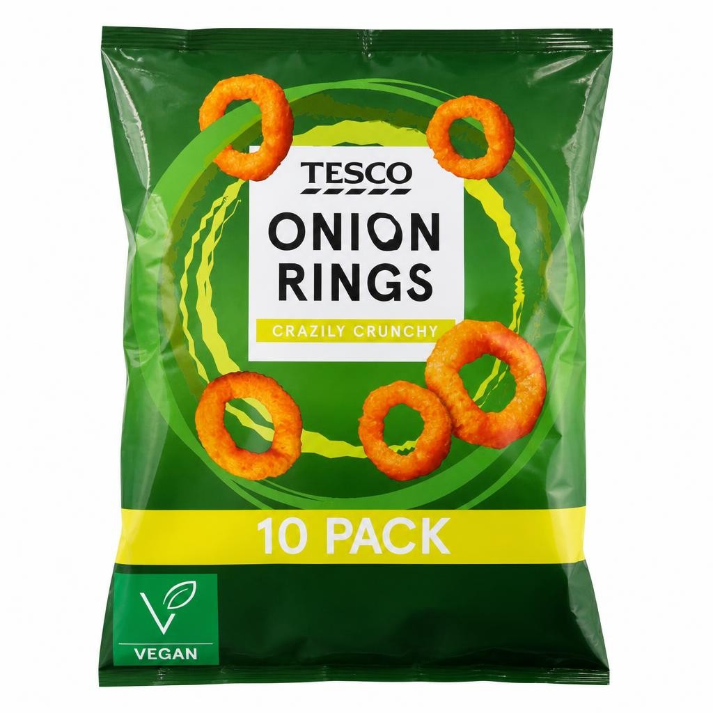 Tesco Onion Rings 10 Pack 170G