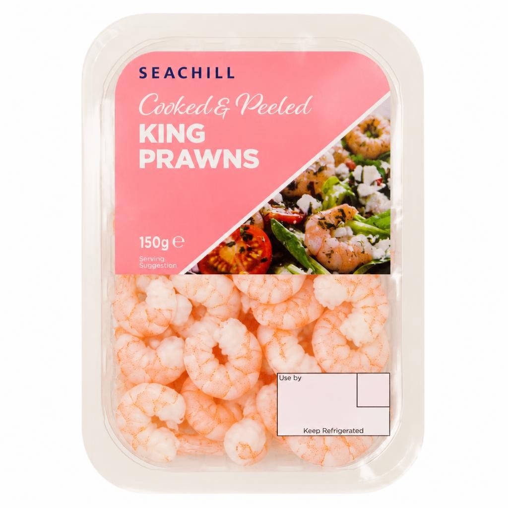 Seachill Cooked& Peeled King Prawns 150G