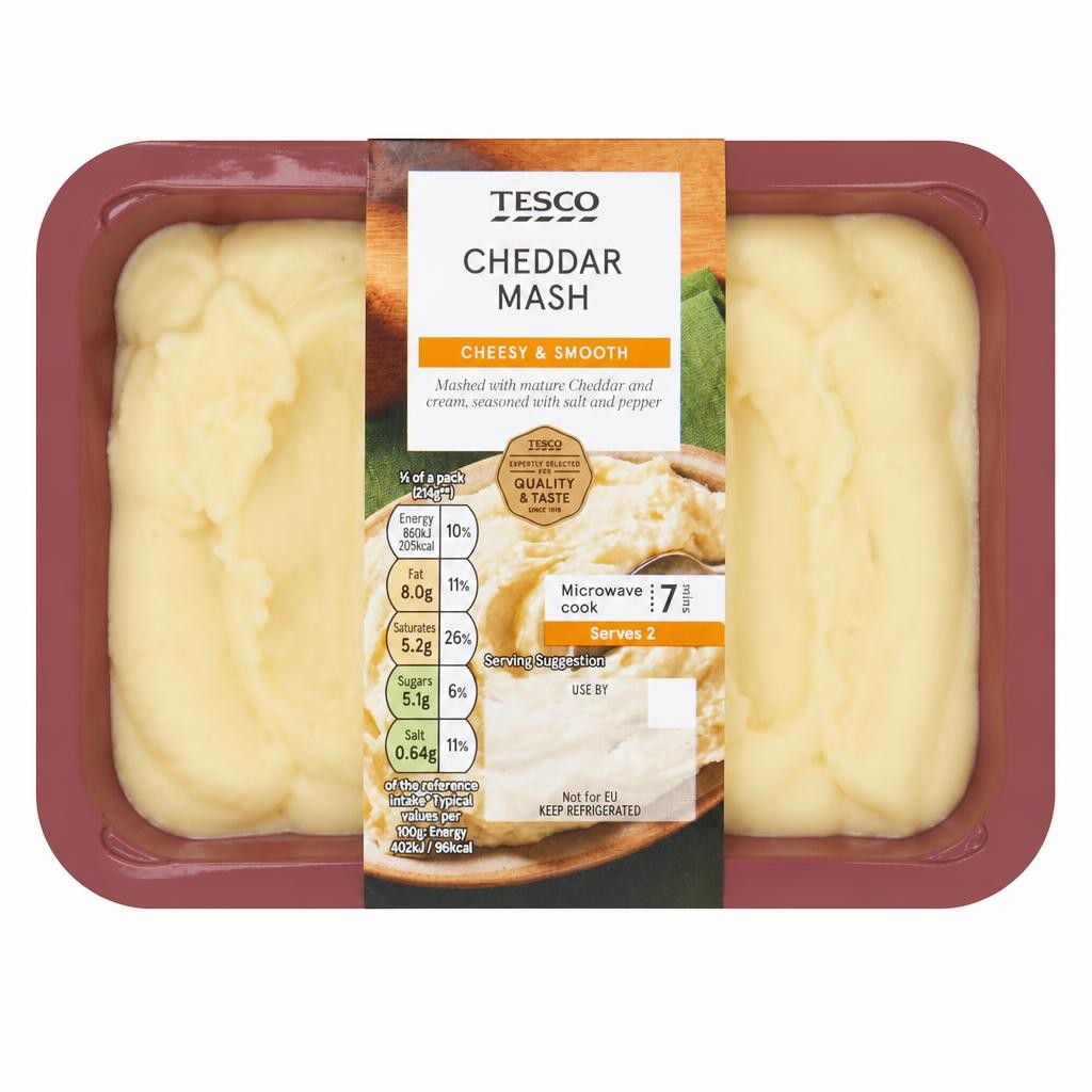 Tesco Cheddar Mash 450G