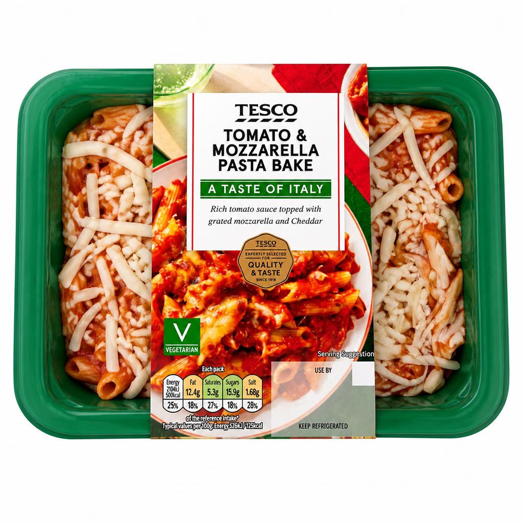 Tesco Tomato & Mozzarella Pasta Bake 400G