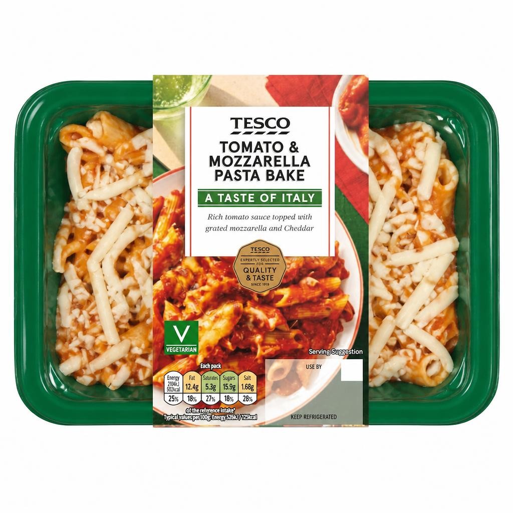 Tesco Tomato & Mozzarella Pasta Bake 400G