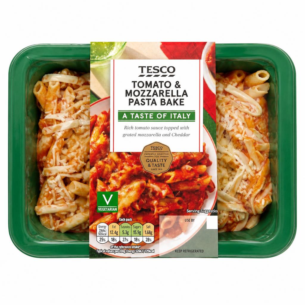 Tesco Tomato & Mozzarella Pasta Bake 400G