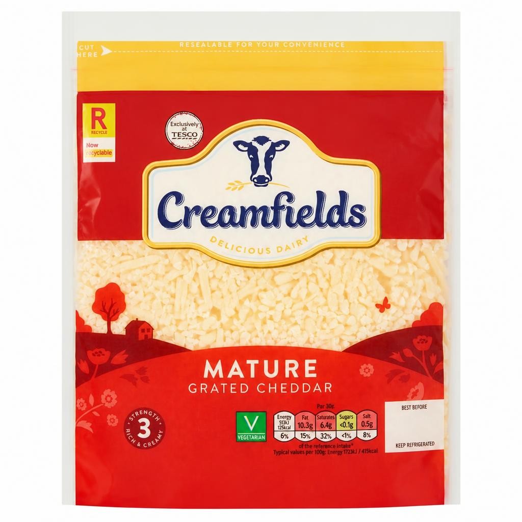 Creamfields Mature Grated Cheddar 250g