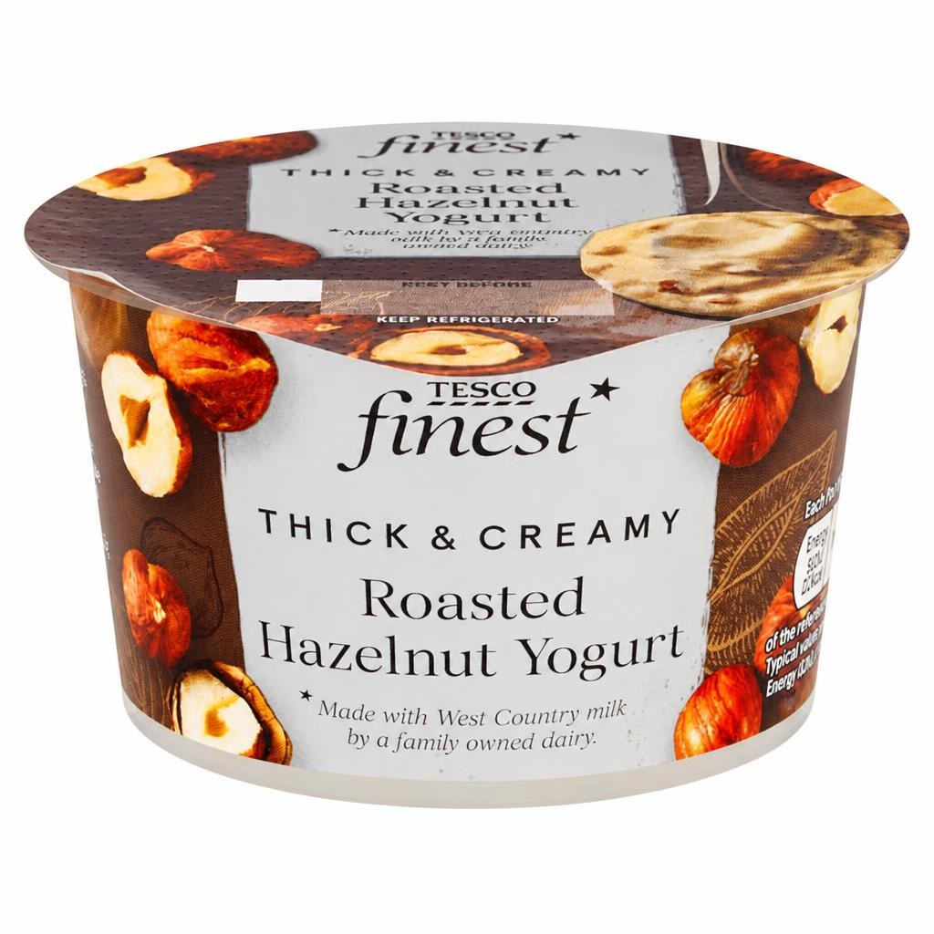 Tesco Finest Roasted Hazelnut Yogurt 150G