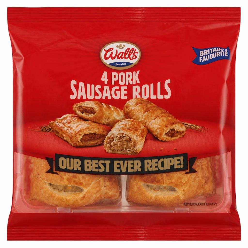 Walls 4 Hearty Sausage Rolls 220G