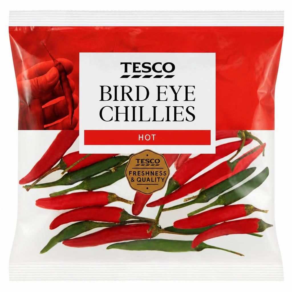Tesco Bird Eye Chillies 25G