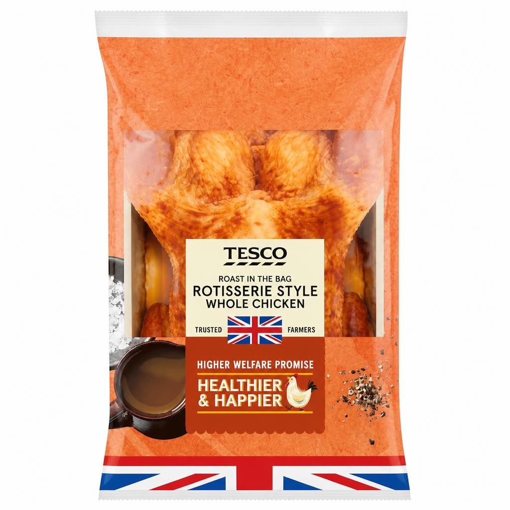 Tesco Roast In The Bag Rotisserie Style Whole Chicken 1.5Kg