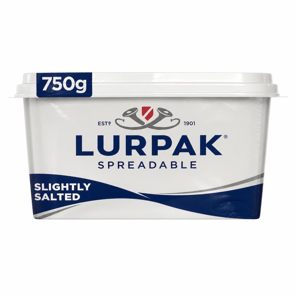 Lurpak Slightly Salted Spreadable Blend of Butter and Rapeseed Oil 750g