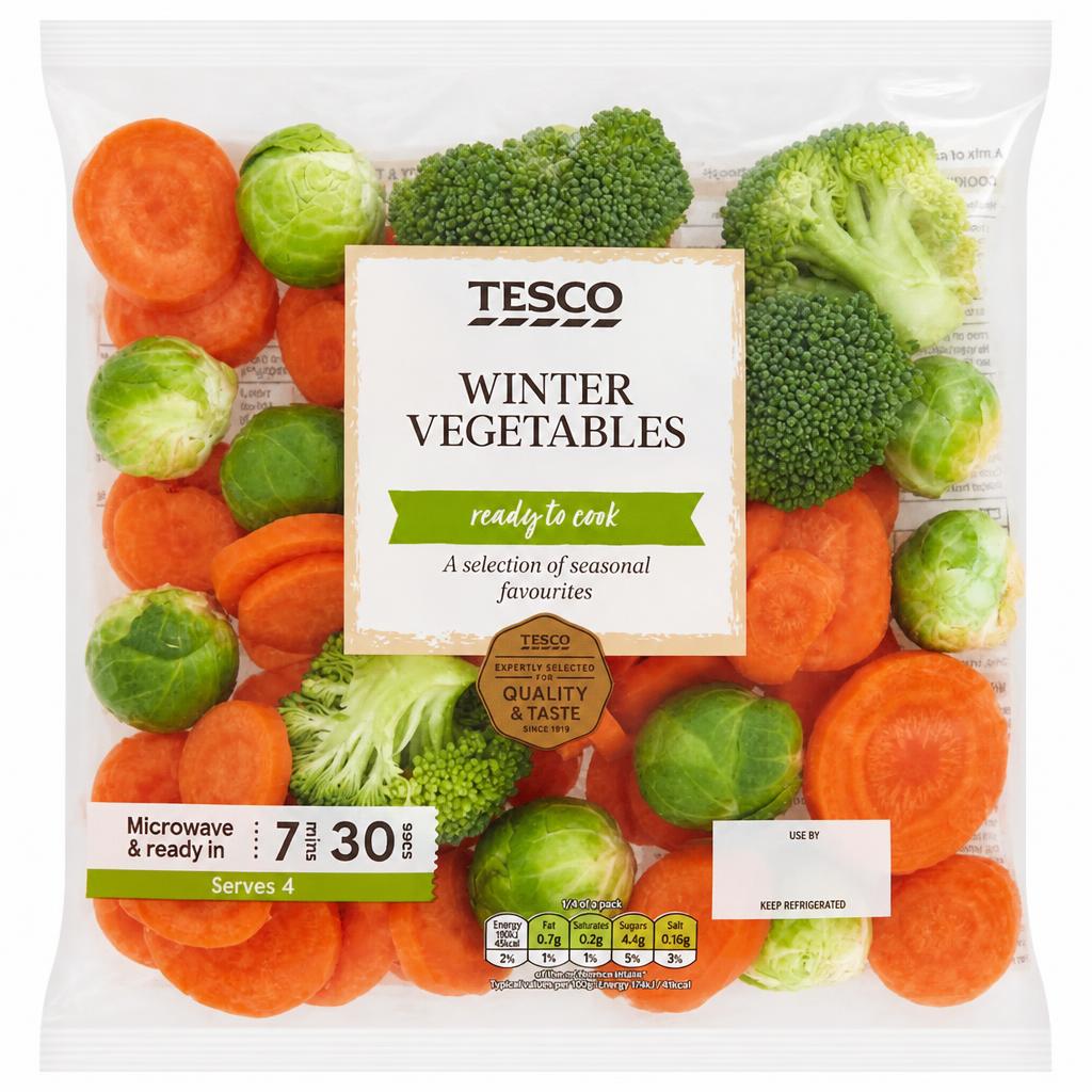 Tesco Winter Vegetables 480G