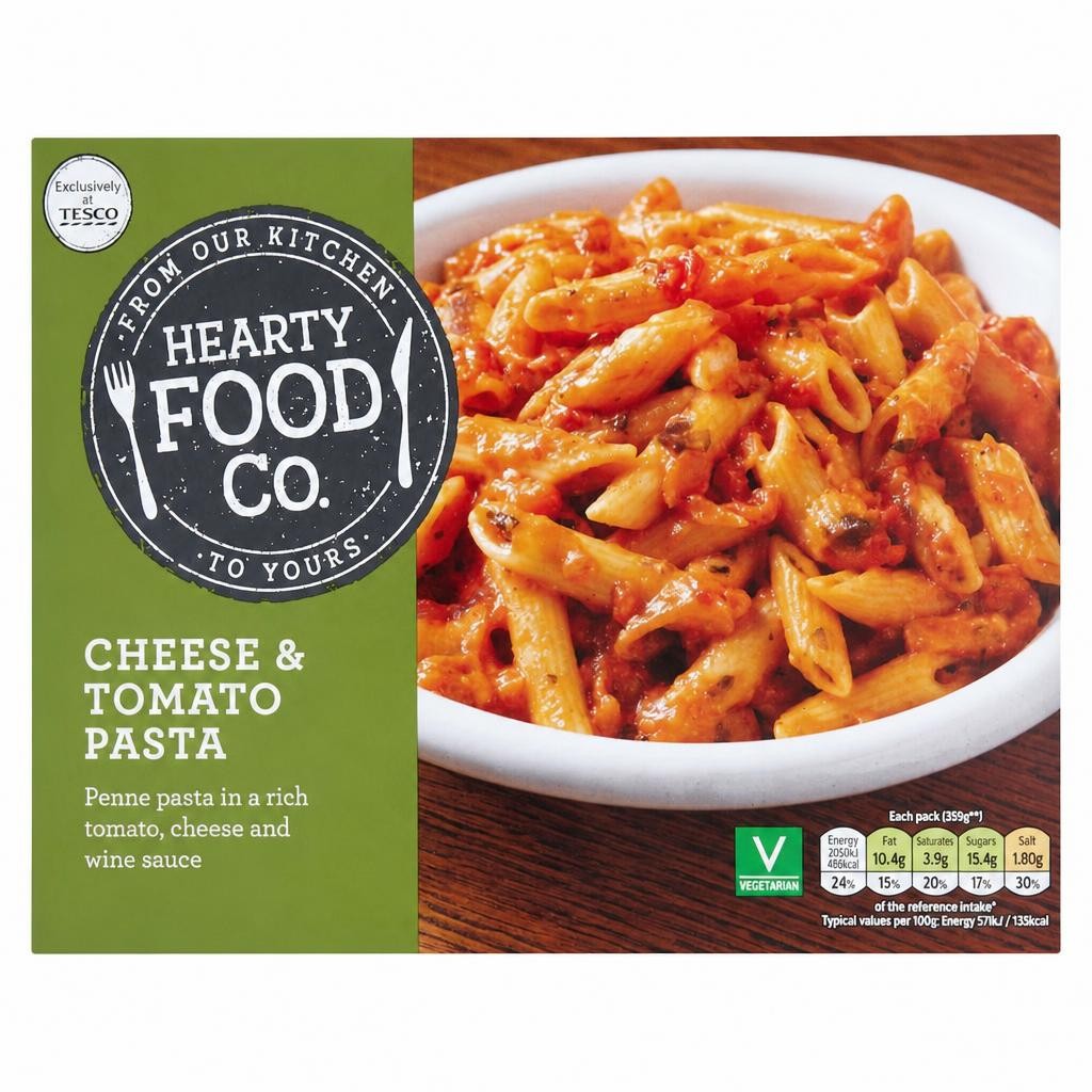Hearty Food Co Cheese & Tomato Pasta 400G