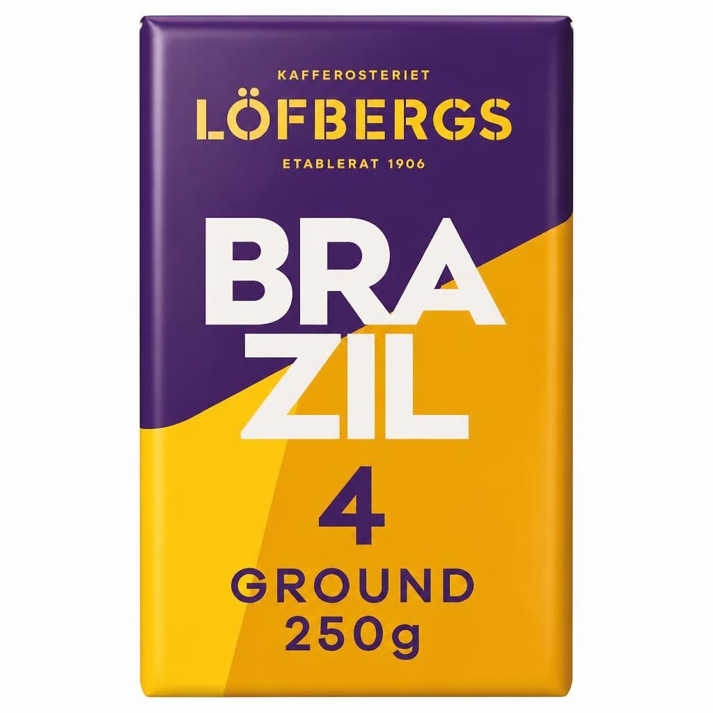 Lofbergs Brazil Single Origin Ground Coffee 250g