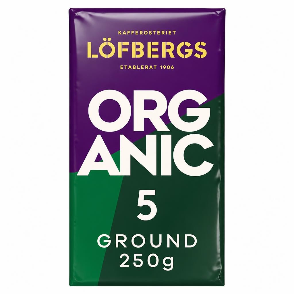 Lofbergs Organic 100% Arabica Ground Coffee 250g