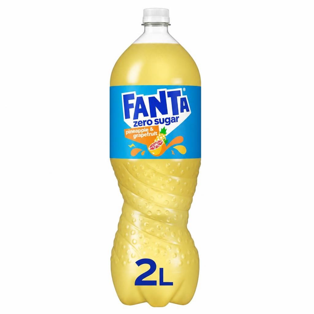 Fanta Zero Pineapple & Grapefruit 2L