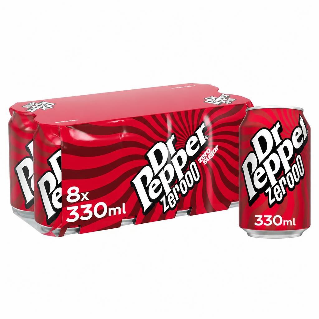 Dr Pepper Zero 8 x 330ml