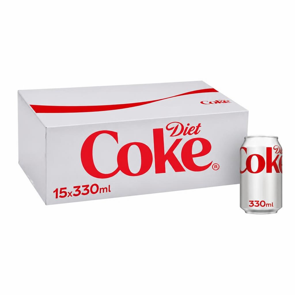 Diet Coke Soft Drink Cans 15 x 330 mL