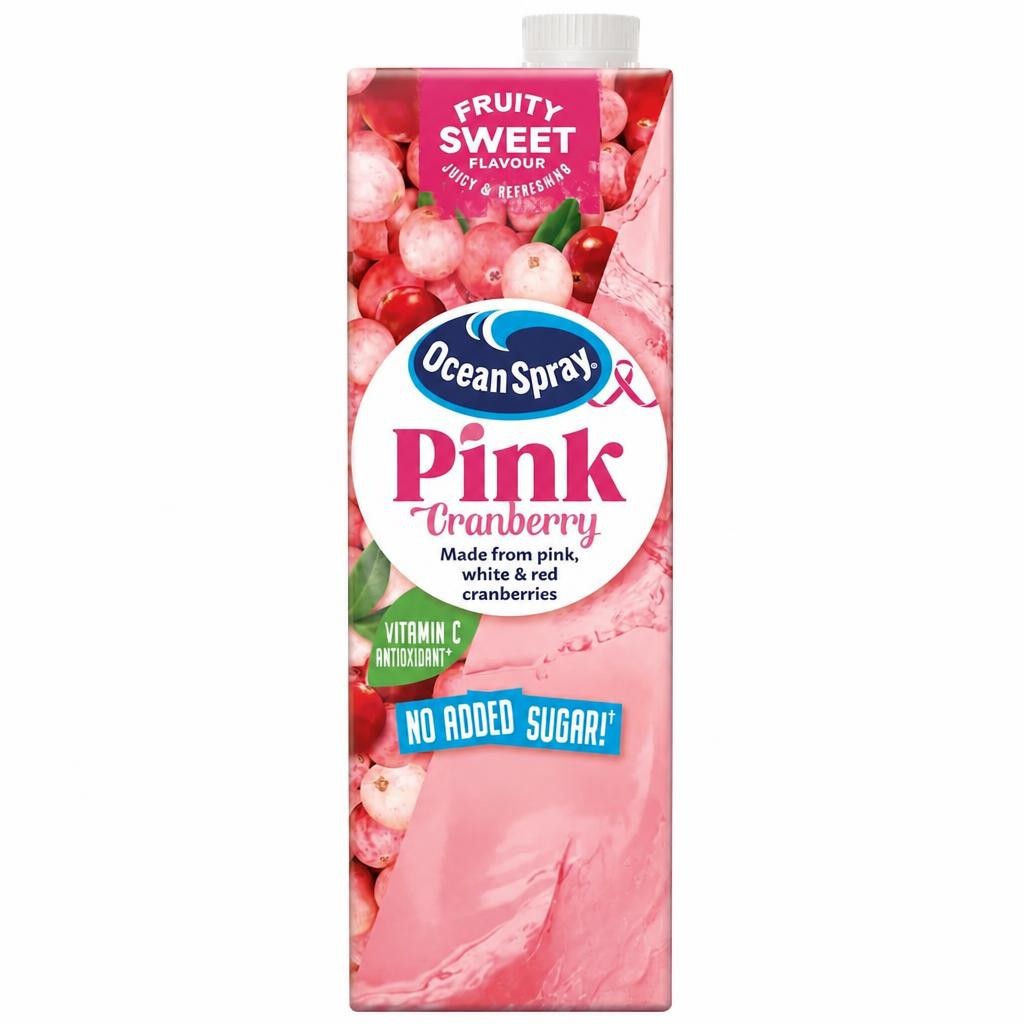 Ocean Spray No Added Sugar Pink Cranberry Juice Drink 1 Litre