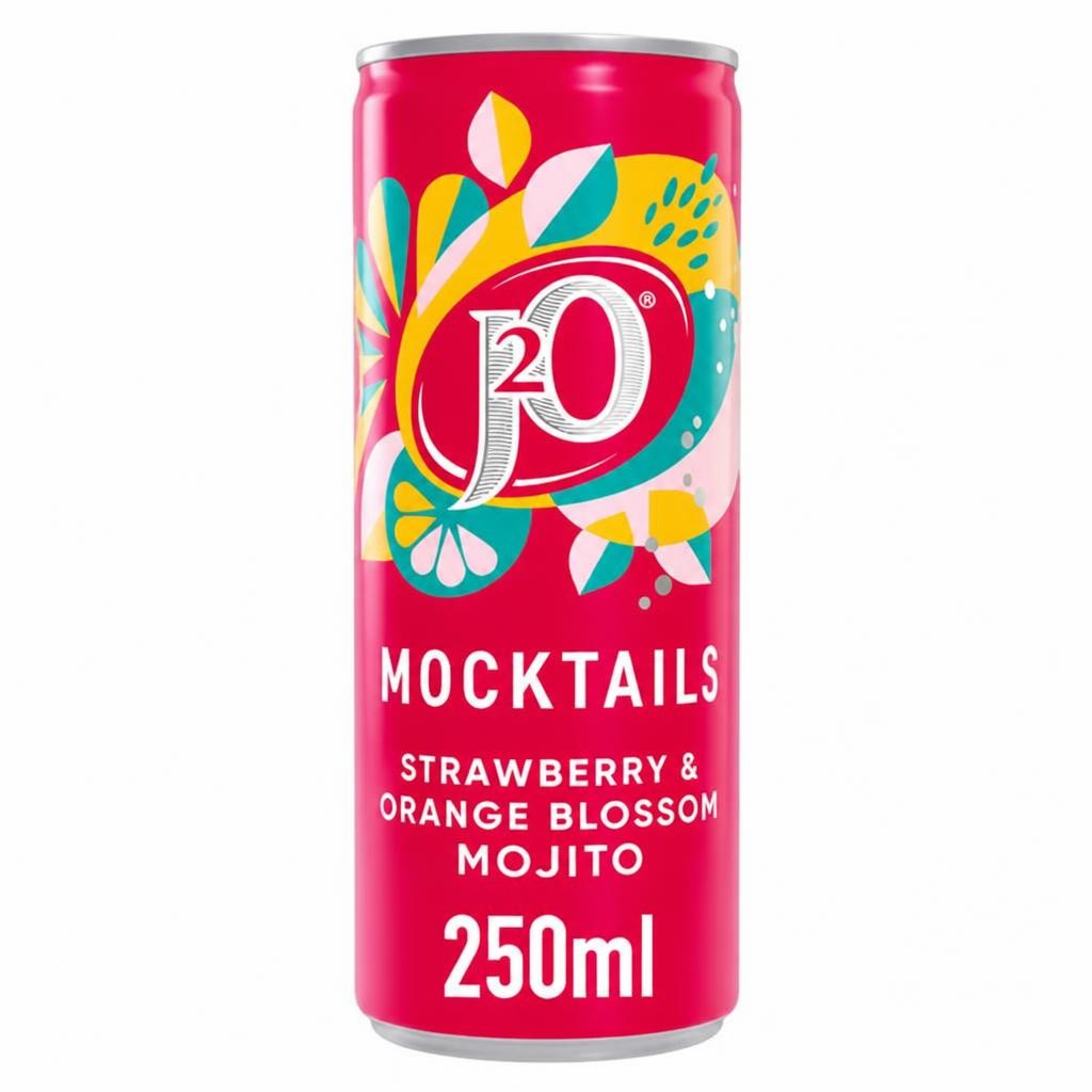 J20 Mocktails Strwb/Orng Blossom Mojito 250Ml