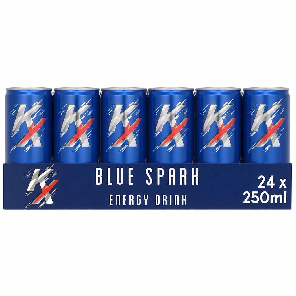 KX Blue Spark Energy Drink 24x250ml