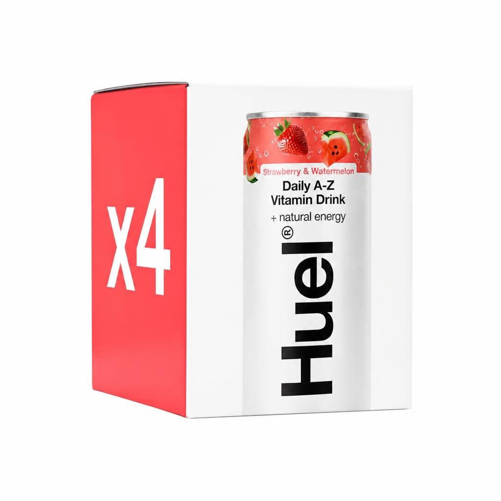 Huel Daily A-Z Watermelon Sparkling Multivitamin Energy Drink 4 x 330ml