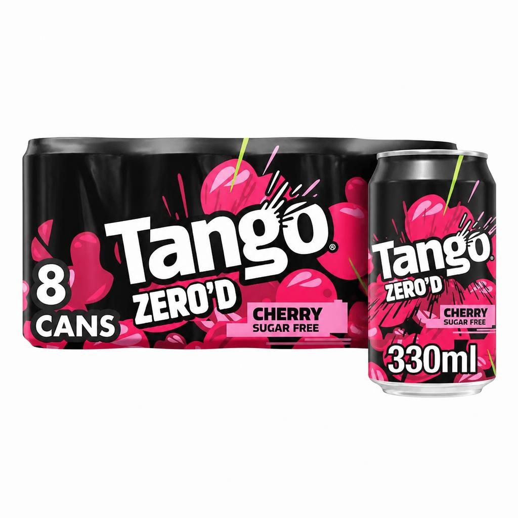 Tango Cherry Sugar Free Soft Drink 8 x 330ml