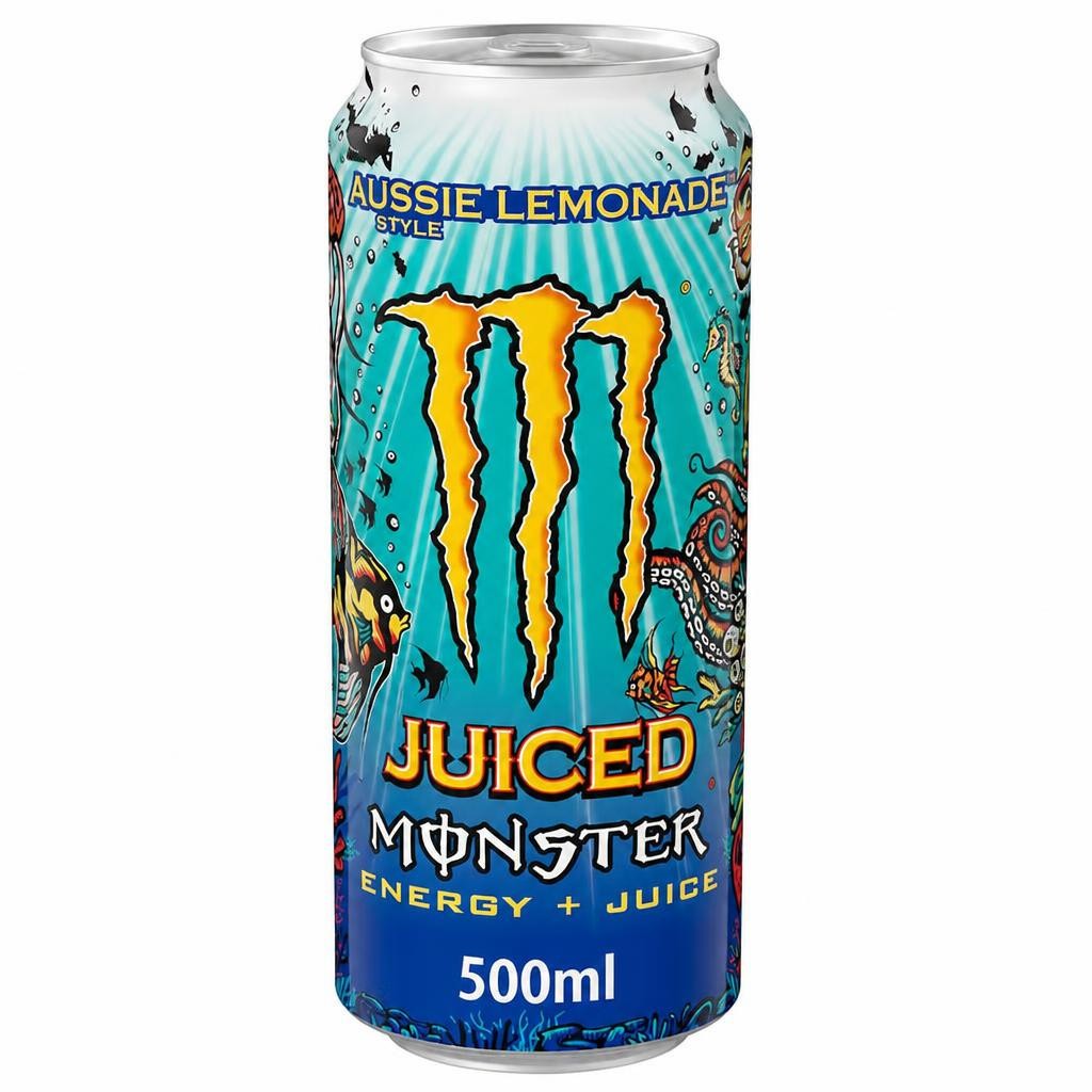 Monster Juiced Energy + Juice - Aussie Lemonade 500ml