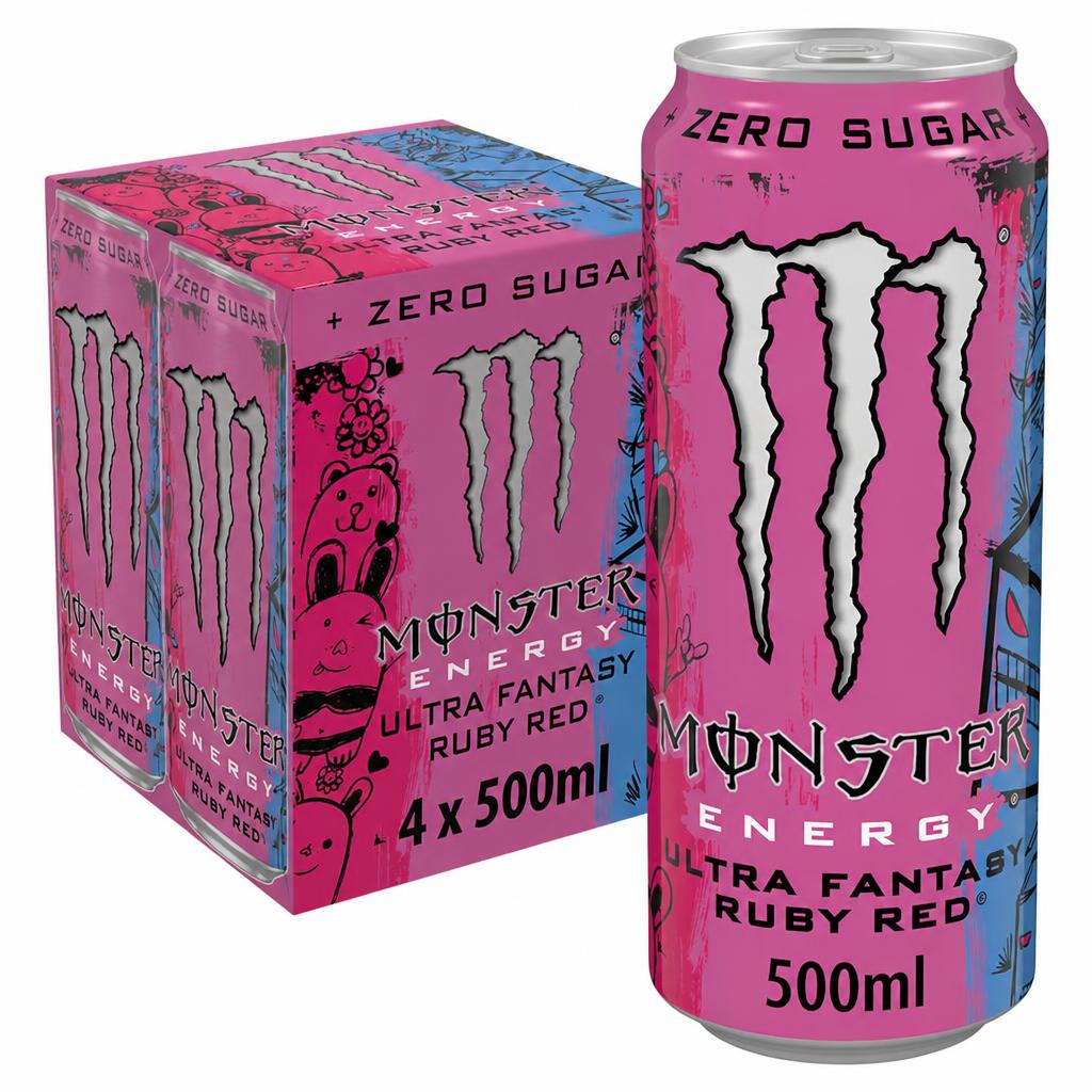 Monster Ultra Fantasy Ruby Red 4x500ml