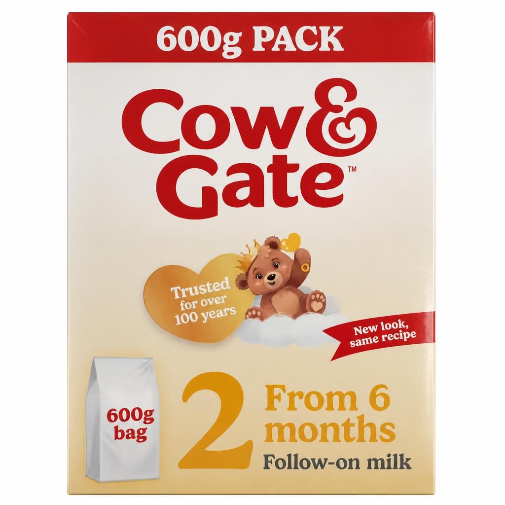 Cow & Gate 2 Follow On Baby Milk Formula Powder 6-12 Months 600g