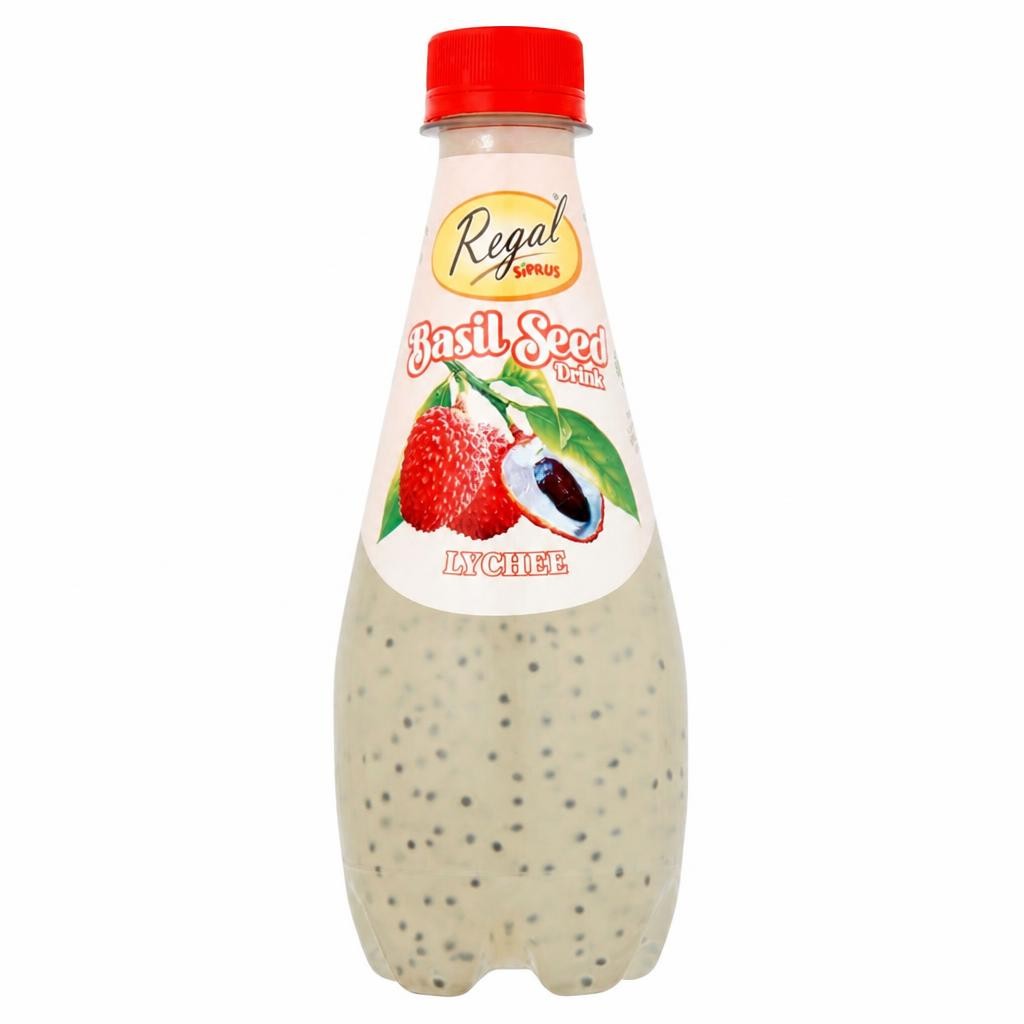Regal Basil Seed Drinklychee Juice Drink 320Ml